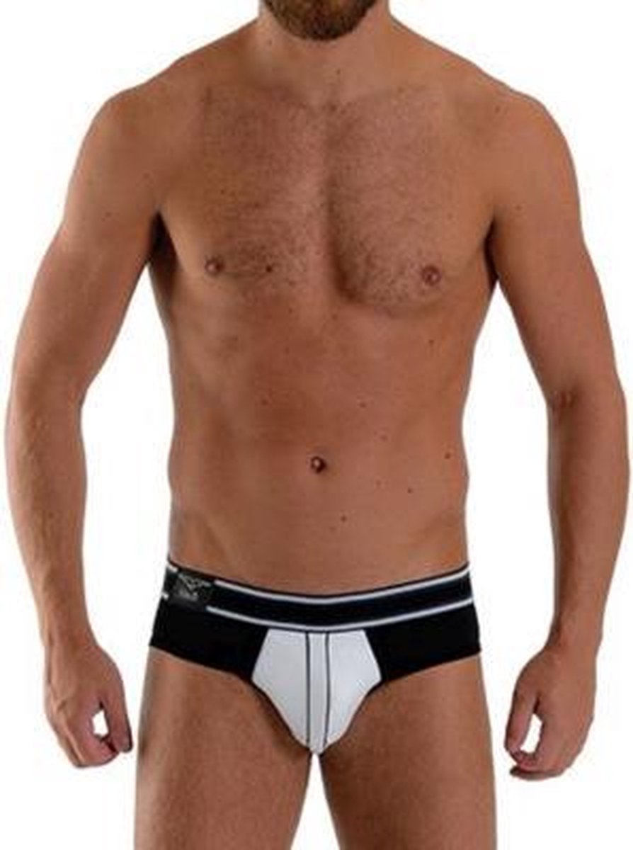 Mister b urban bronx brief white black s