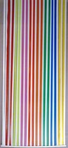 Jekra Vliegengordijnen - Deurgordijn linten multicolor - wit - 90x200cm