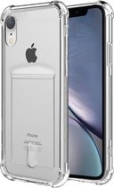 YPCd® Apple iPhone XR Pasjeshouder - Shock Case Transparant