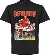 Bergkamp Arsenal Old Skool T-Shirt - Zwart - XS