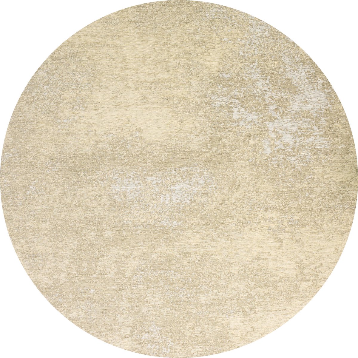 Rond Vintage vloerkleed - Grunge - Tapijten Woonkamer - Cappuccino - 280 ø