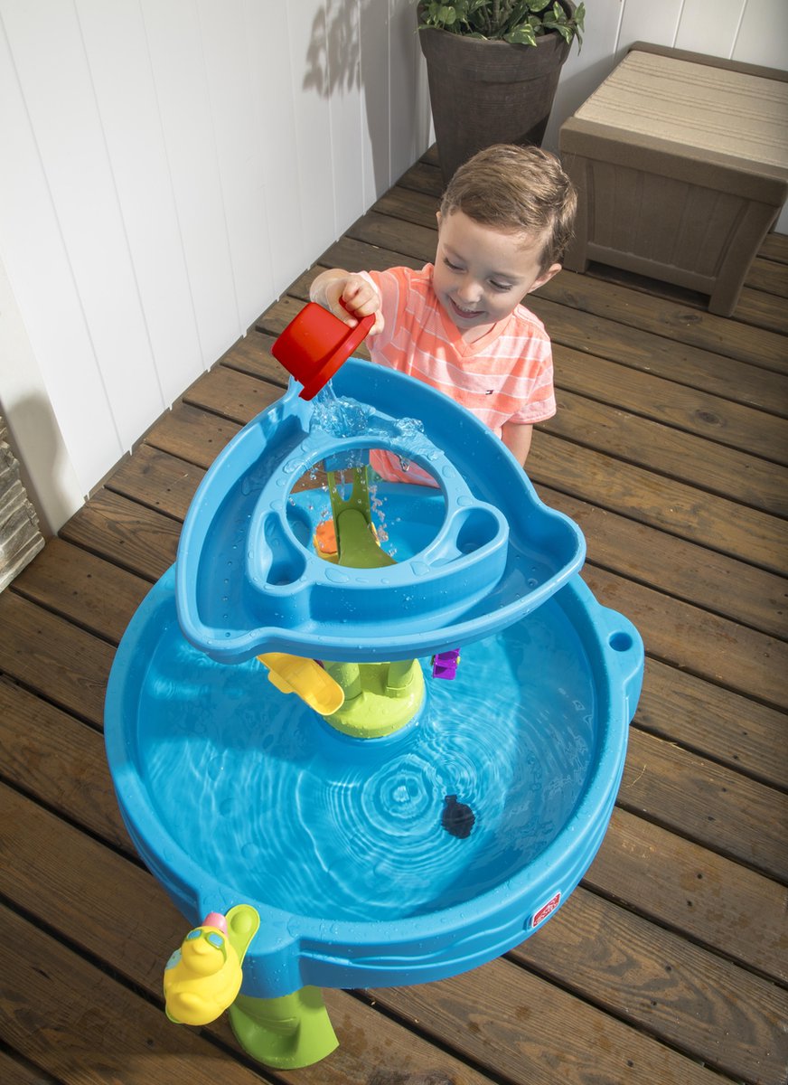 Step2 Summer Showers Splash Watertafel - Met 8 accessoires - Waterspeelgoed voor kind - Activiteitentafel met water voor de tuin / buiten — afbeelding 11