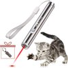 foto van PETSZ Kattenspeeltjes met 2 functies - Laserpen + RVS Opbergblikje - Kat - Laser - Kattenspeelgoed