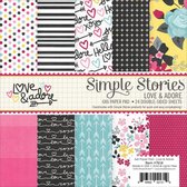 Simple Stories: Love & Adore Paper Pad 6"X6" (LA7614)