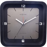 Réveil - NeXtime Square Alarm - 20 x 20 x 6 cm - noir