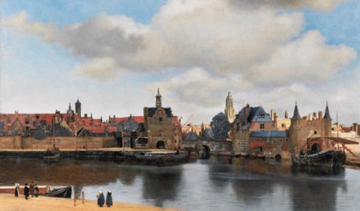 Puzzel Gezicht op Delft - Johannes Vermeer 1000 stukjes
