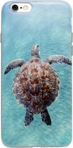 ADEL Siliconen Back Cover Softcase Hoesje Geschikt voor iPhone 6(S) Plus - Schildpad