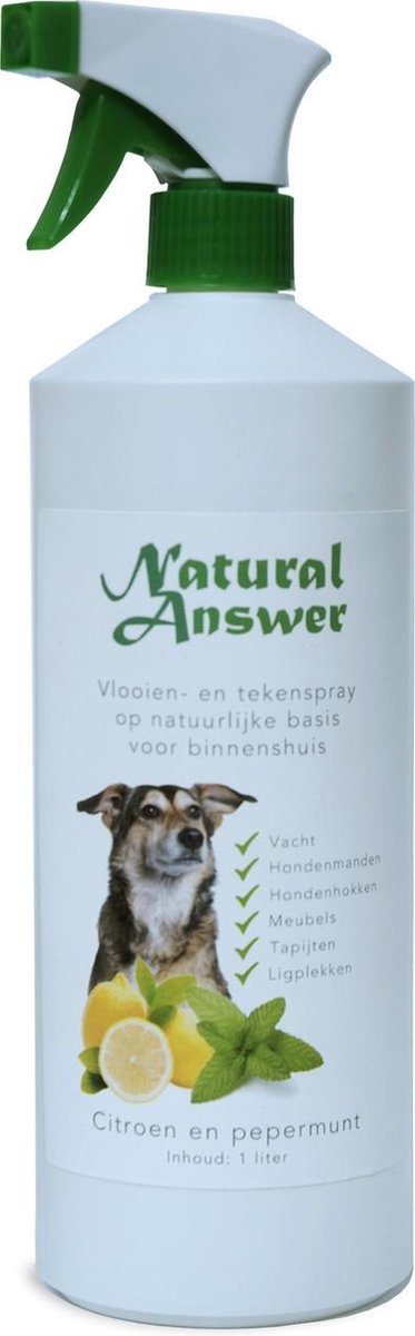 Natuurlijke vlooien- en tekenspray voor ligplekken en meubels (1 liter) |  bol.com