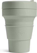 Stojo - Pocket Cup - 355 ml - Herbruikbaar - Opvouwbaar - Sage