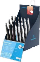 Balpen Schneider Epsilon Touch blauwschrijvend SIS-display 18 stuks S-304202
