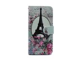 Samsung Galaxy J6 2018 Hoesje met Print - Portemonnee Book Case - Kaarthouder & Magneetlipje - Eifeltoren