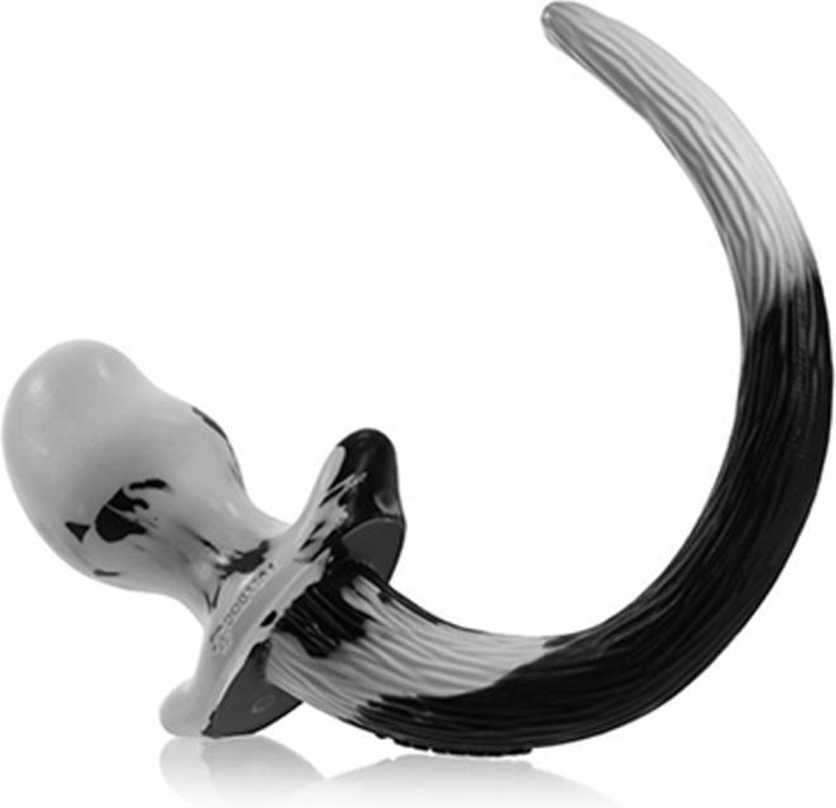 Oxballs bulldog puppy tail black white large