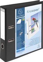 10x Kreacover®Prem'Touch® ordner met hefboom met rug 70mm - A4, Zwart