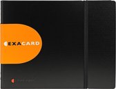 5x Exactive® Visitekaarthouder met uitneembare pochetten Exacard - 240 kaarten - 20x25cm, Zwart