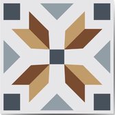 Walplus Azulejo - Muursticker/Tegelsticker - Multicolor - 10x10 cm - 24 stuks