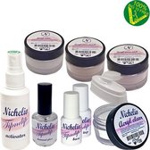 Tip en dip set FRENCH - Nichelio - dipping systeem, Nepnagels, kunstnagels, acryl poeder, acrylnagels