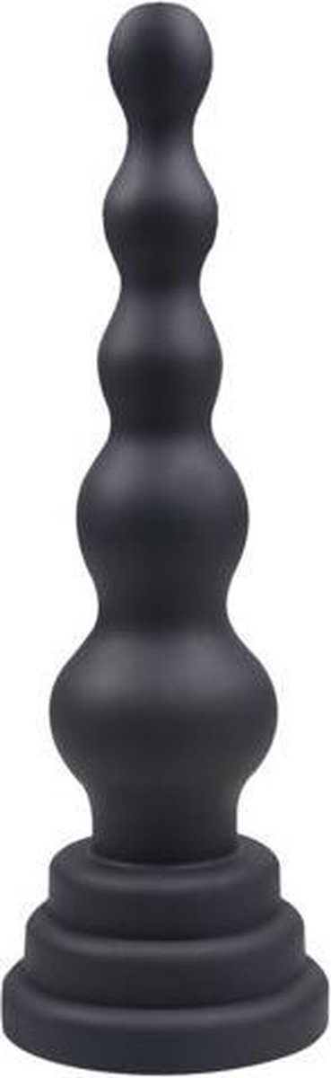 Goedkoopste Blackdoor Collection Anal Beads Buttplug met Zuignap – Buttplug voor Mannen – 16.5 cm – Zwart