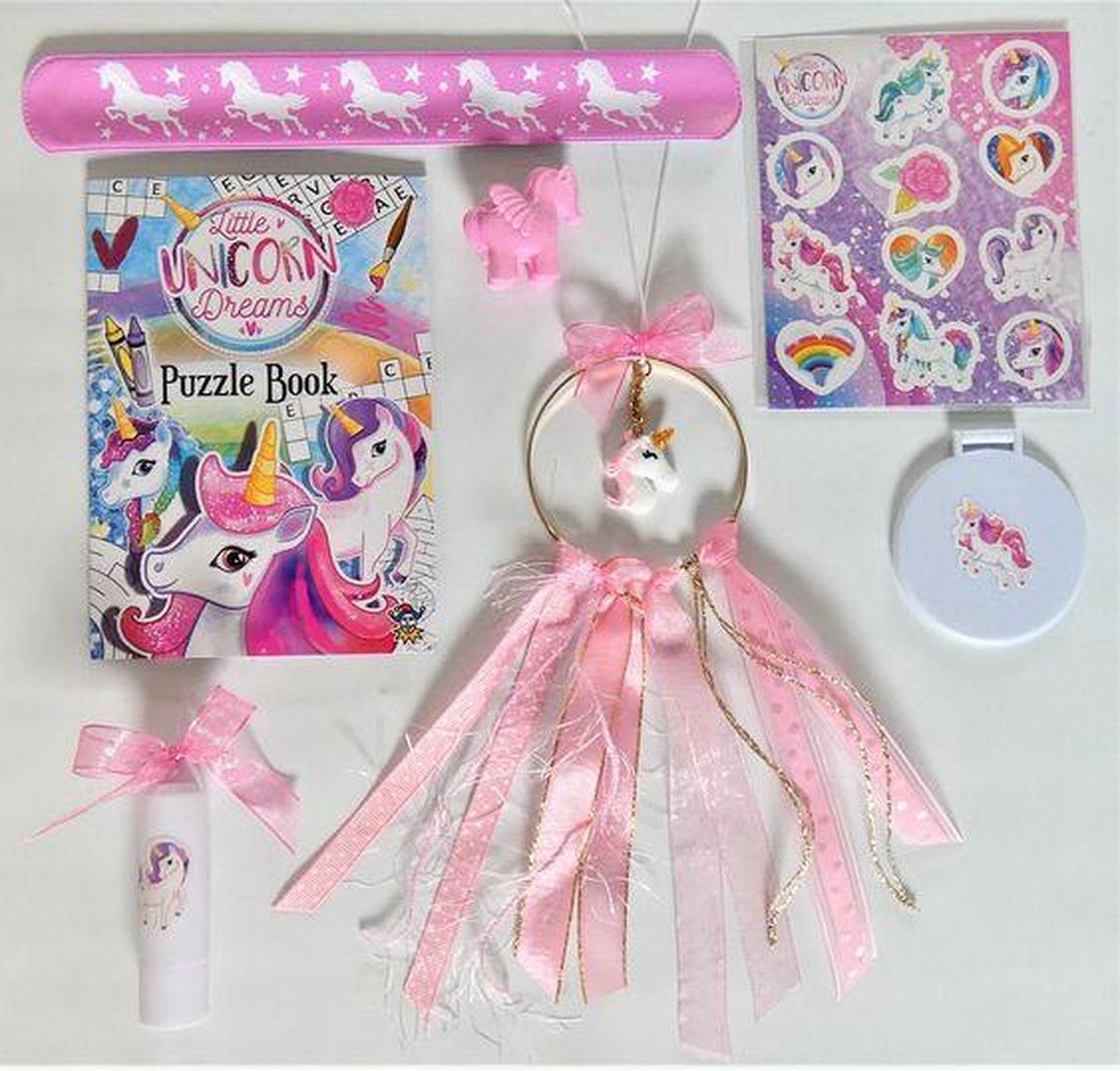 Jewellicious Designs Knutselpakket Unicorn dromenvanger lichtroze & goud DIY