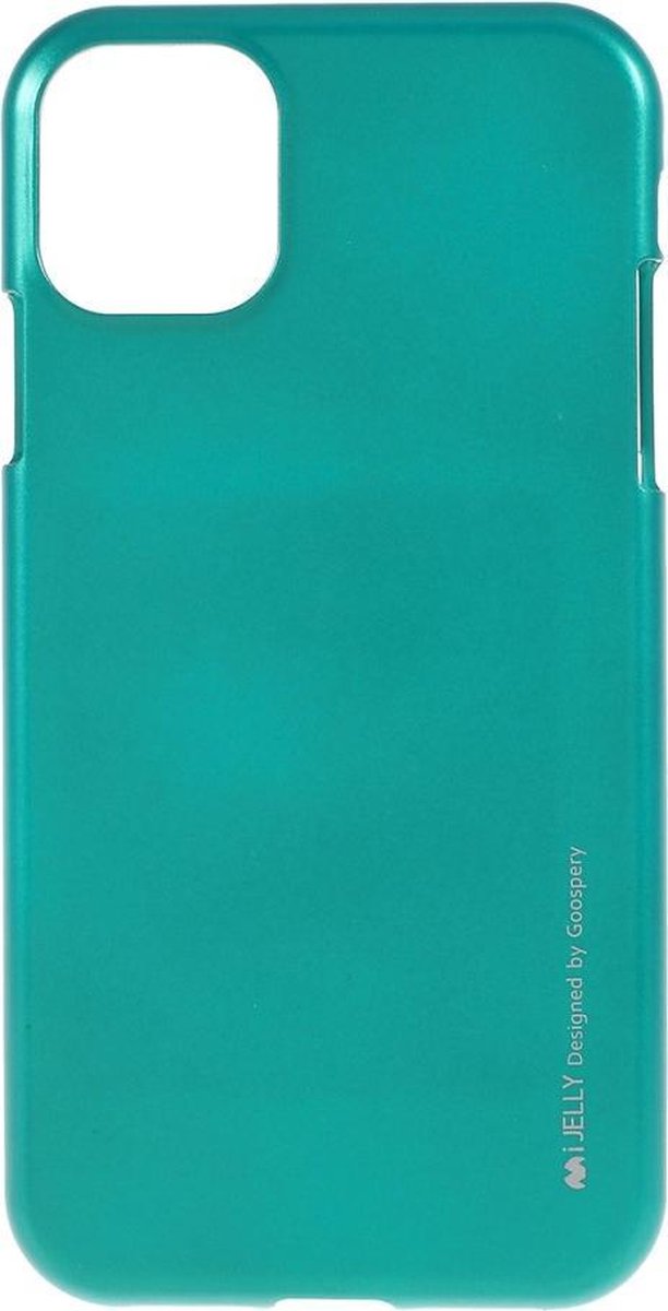 Flexibele Jelly iPhone cover voor iPhone 11 6.1 inch- Groen - Goospery