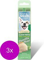 Tropiclean Fresh Breath Clean Teeth Oral Care Gel - Gebitsverzorging - 3 x Mint 59 ml