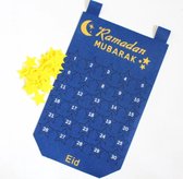 Ramadan Aftelposter - Decoratie kalender - Eid Mubarak - Versiering - Kinderen - Blauw