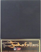 Gloria Rockefeller Hoeslaken Satijn - Eenpersoons - 80x200 cm - Zwart