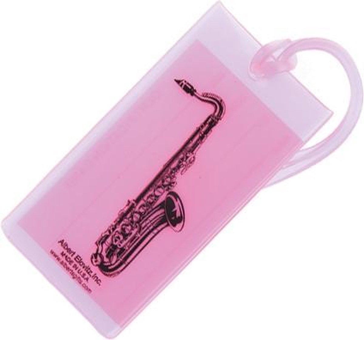 Zachte kofferlabel saxofoon