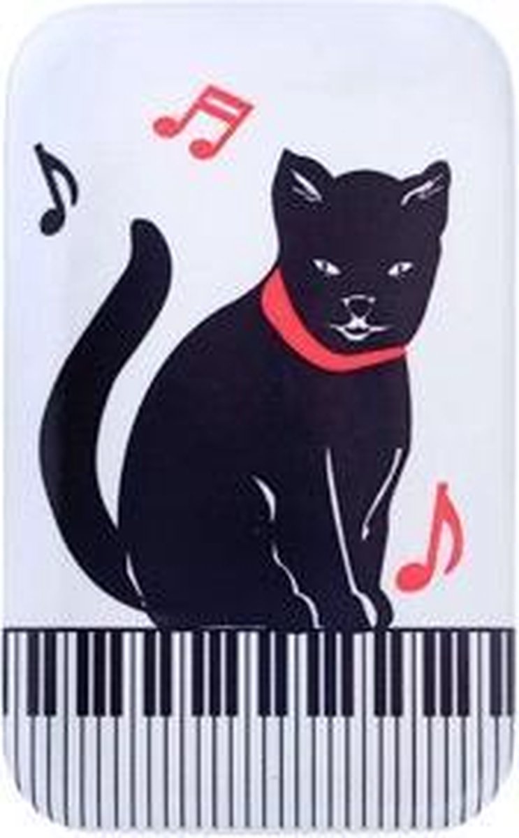Music Gifts - Metalen magneet - Kitten op piano - Muziek cadeau
