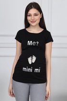 T-shirt Me Mini Mi Zwart