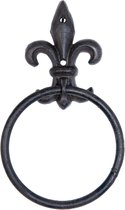Clayre & Eef Handdoekhouder 6Y1958  11*3*13 cm - Bruin IJzer Handdoekhaak