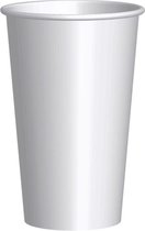 Kartonnen Drinkbeker To Go Wit 400cc/16oz - 1.000 stuks.