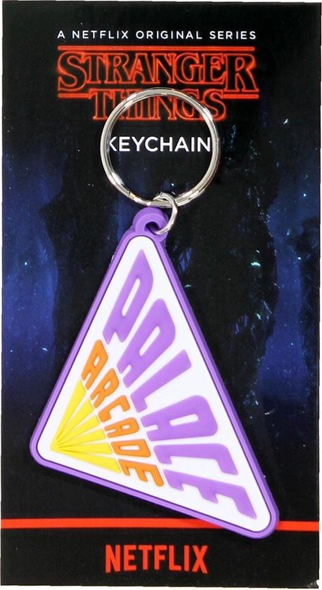 Stranger Things - Arcade Palace Rubber Keychain