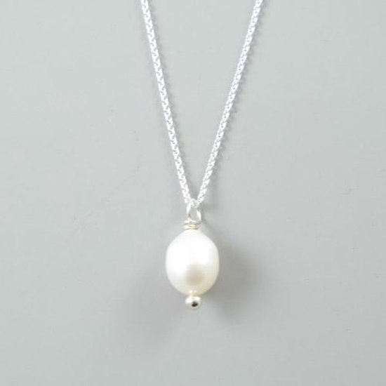 House of Jewels - Dames Ketting Zoetwaterparel - 925 Zilver I Collier Zoetwaterparel
