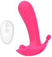 Lovefreak Dildo Vibrator - Met Afstandbediening - Voor Vrouwen en Mannen - Roze