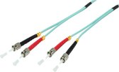ST Duplex Optical Fiber Patch kabel - Multi Mode OM3 - 1 meter
