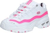 Skechers Energy - Over Joy wit roze sneakers dames (13412 WHPK)