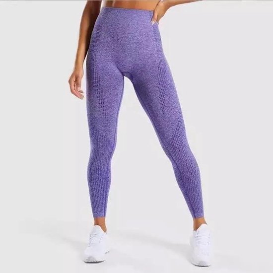 LOUZIR Fitness/Yoga legging - Fitness legging - sport legging Stretch - squat proof - Lila kleur - Maat S van LOUZIR — afbeelding 2