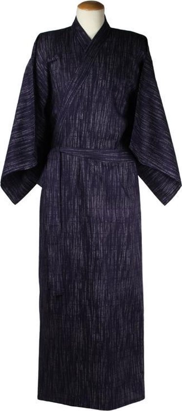 YUKATA JAPONAIS ORIGINAL sans marque AVEC DESIGN KASURI (TAILLE VOIR LA DESCRIPTION DU PRODUIT !!) Kimono de nuit unisexe taille unique