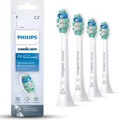 Philips Sonicare C2 Optimal Plaque Defence HX9024/10 - Opzetborstels - 4 stuks