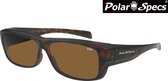 Polar Specs® Overzet Zonnebril PS5051 – Tortoise Bruin – Polariserend Bruin – Medium