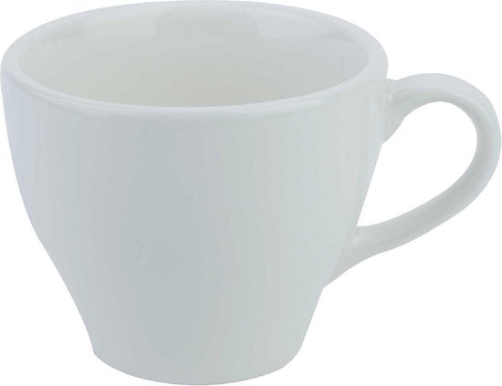 Cosy en Trendy Barista Ivory Tas D8xh6.5cm - 15cl  Aardewerk - (Set van 12) En Yourkitchen E-kookboek - Heerlijke Smulrecepten