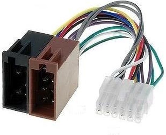 ISO kabel voor Pioneer autoradio - 24x7,5mm - 12-pins - 0,15 meter | bol.com