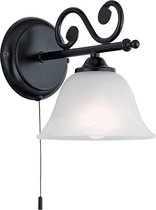 EGLO Murcia Wandlamp - 1 Lichts - Zwart - Wit