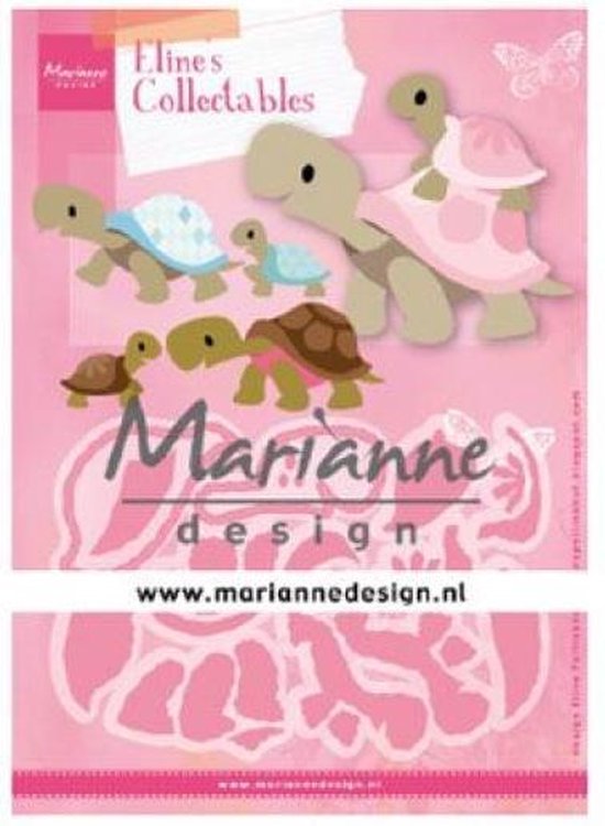 Foto: Marianne design collectables snij en embosstencil eline s schildpadden