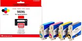 Pixeljet Epson 502 XL Inktcartridge - Zwart, Cyaan, Magenta en Geel