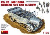 MiniArt Kfz.70 MB 1500A German 4x4 Car w/Crew  + Ammo by Mig lijm