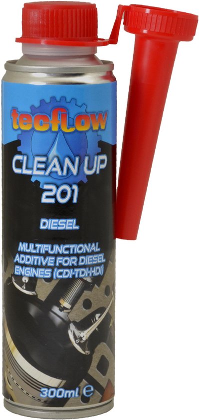 Tecflow Clean Up 201 Diesel Cleaner- Onderhoud injector, roetfilter, kleppen, turbo, brandstof systeem reiniger