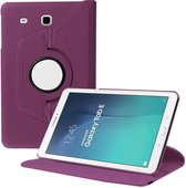 Samsung Galaxy Tab E 9.6 inch SM - T560 / T561 Tablet Case met 360� draaistand cover hoes kleur Paars