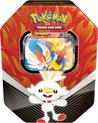 Afbeelding van het spelletje Pokémon - Galar Partners Spring Tin 2020 Cinderace-V - Pokémon kaarten