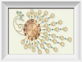 Artstudioclub®  Strass steentjes Diamond painting volwassenen,  Pauw 55x30cm luxe versie